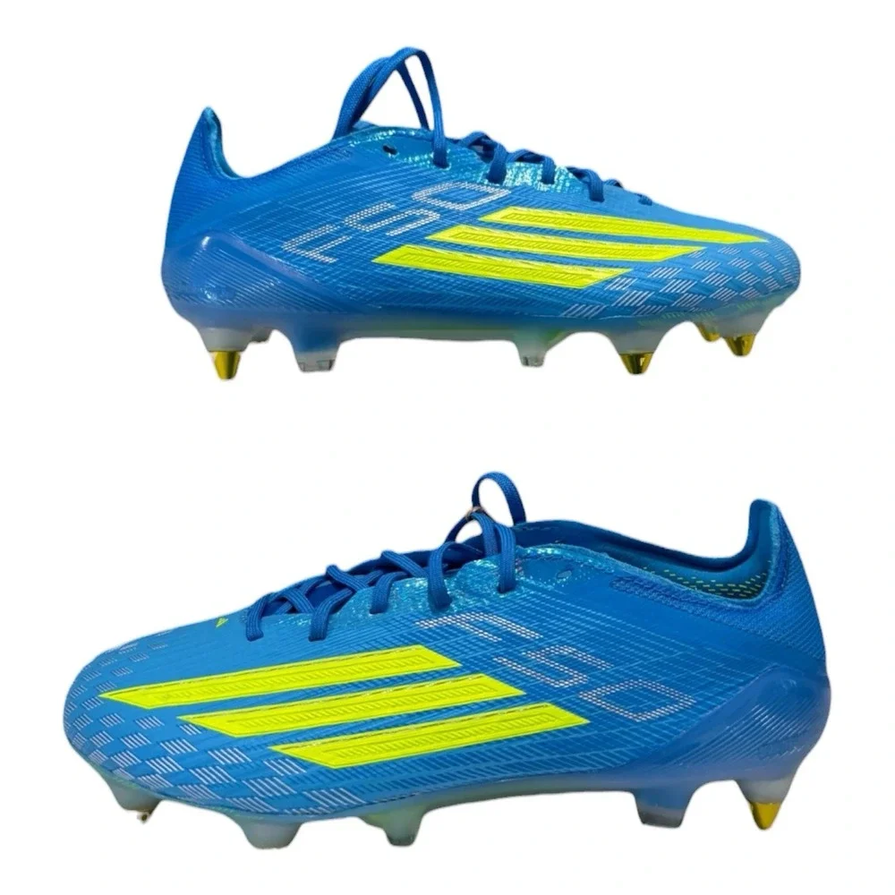 Adidas F50 Elite SG Ice Cold Precision Lucid Blue Yellow JQ1465 Men Size 11.5